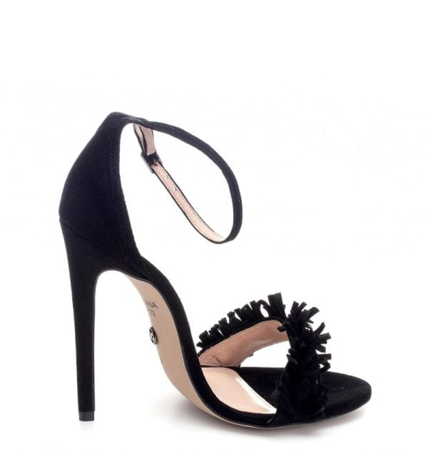 sevilla sandałki wysokie szpilki czarne od VG - po skosie