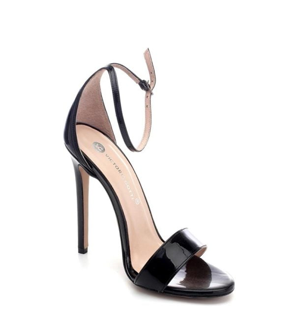 Granada sandałki wysokie szpilki czarne od VG - po skosie