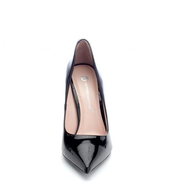 VG Czółenka FRIGILIANA szpilki czarne lakier - z przodu