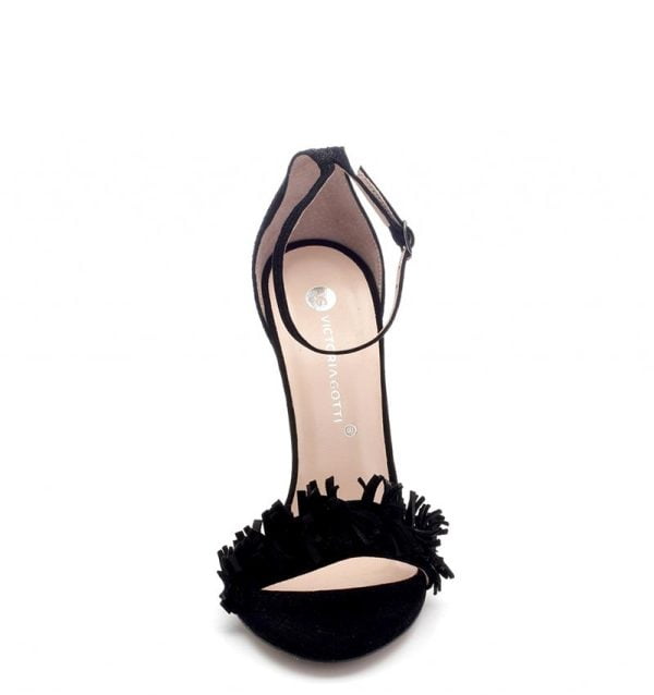 sevilla sandałki wysokie szpilki czarne od VG - z przodu