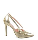 GASSU czółenka EMMA złote szpilki - bokiem