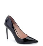 VG Czółenka FRIGILIANA szpilki czarne lakier - po skosie