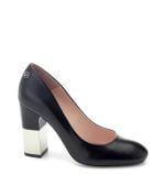 Huelva czółenka VG czarne na słupku - bokiem