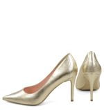 Złote szpilki LILY od Gassu - z tyłu