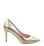 Złote szpilki LILY od Gassu - bokiem