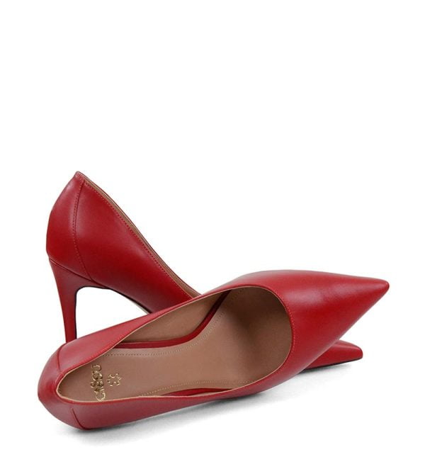 czółenka LILY od GASSU Czerwone szpilki - z przodu