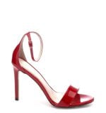 Marbella czerwone sandałki na szpilce - bokiem