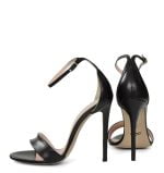 NATALIE od GASSU czarne sandałki na szpilce - z tyłu