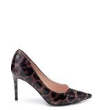 VG Czółenka TARIFA szpilki brązowe wzór - bokiem