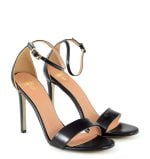 Gassu AVA sandałki wysokie szpilki czarne - po skosie