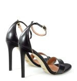 Gassu AVA sandałki wysokie szpilki czarne - po skosie