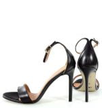 Gassu AVA sandałki wysokie szpilki czarne - z tyłu