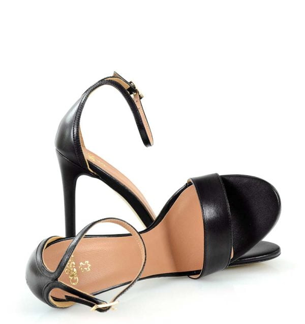 Gassu AVA sandałki wysokie szpilki czarne - z przodu