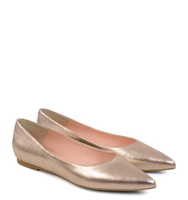 emily-goldrose-lic2 Skórzane czółenka rose gold - po skosie