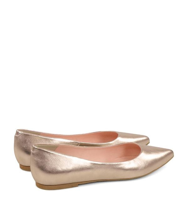 emily-goldrose-lic3 Skórzane czółenka rose gold - po skosie