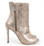 Złote botki letnie VG - bokiem