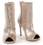 Złote botki letnie - z przodu