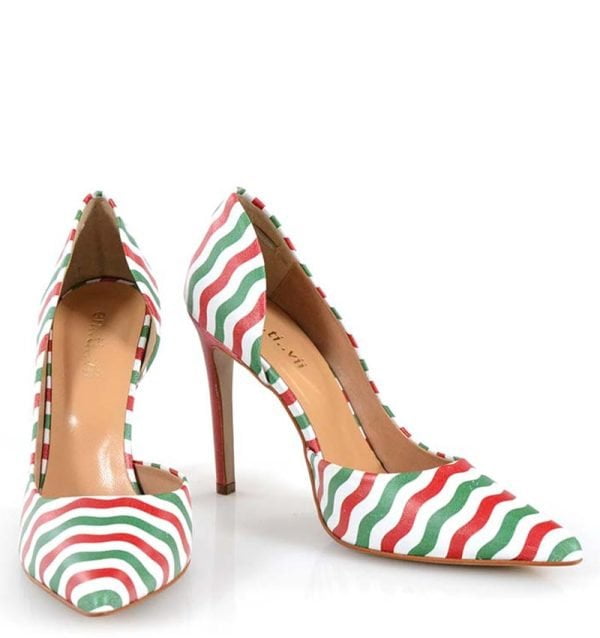 Wielokolorowe szpilki - z przodu