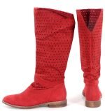 Kozaki letnie czerwone - z tyłu