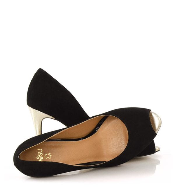 szpilki-gabrielle-black-gold-0561 Czarno-złote szpilki Gabrielle - z przodu