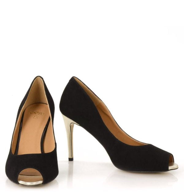 szpilki-gabrielle-black-gold-0562 Czarno-złote szpilki Gabrielle - z przodu