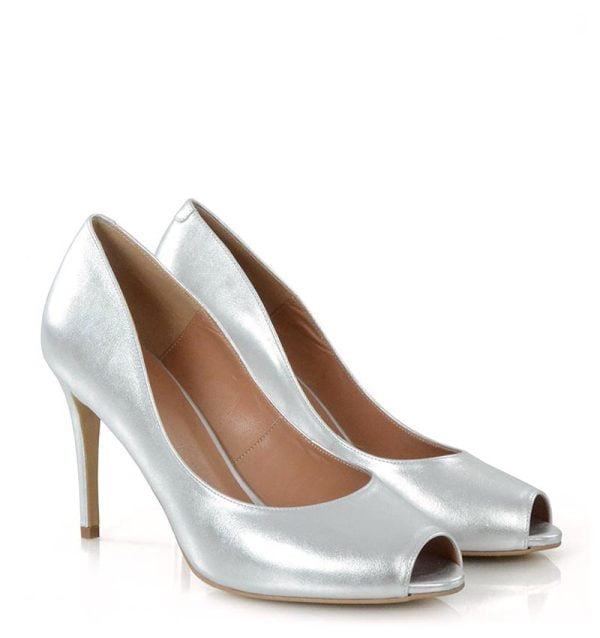 szpilki-gabrielle-silver-0570 Czółenka GABRIELLE srebrna - po skosie