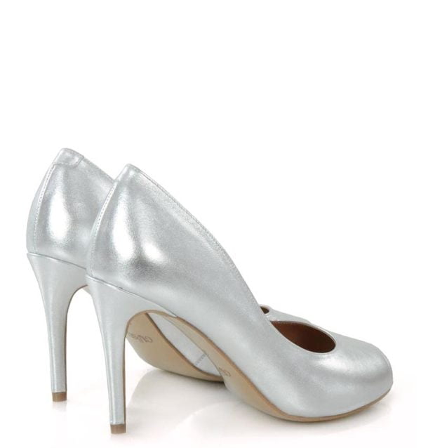 szpilki-gabrielle-silver-0571 Czółenka GABRIELLE srebrna - po skosie