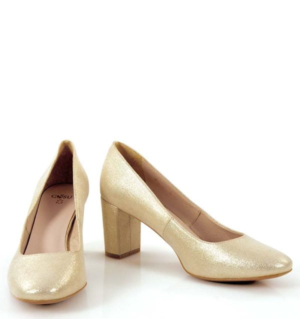 Czółenka na słupku NORMA - z przodu