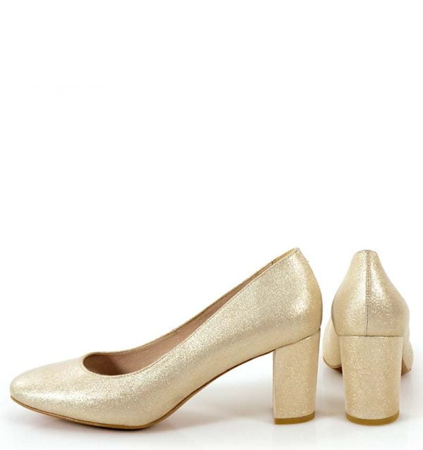 Czółenka na słupku NORMA - z tyłu