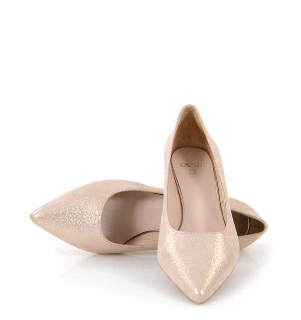GASSU Czółenka JESSICA różowo złote - z przodu