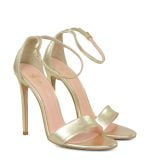 Szpilki Natalie Gold - po skosie