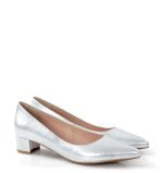 GASSU Czółenka WERONICA srebrne - po skosie