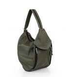 Torba damska skórzana zieleń ciemna - po skosie