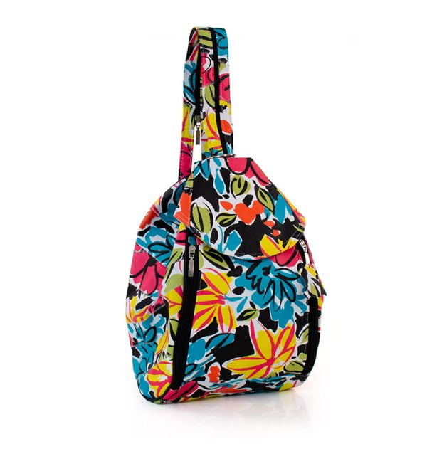 Torba damska skórzana wielokolorowa - z przodu