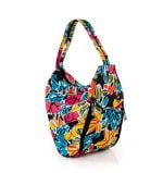 Torba damski skórzany wielokolorowy - po skosie