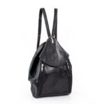 czarny plecak damski - z przodu