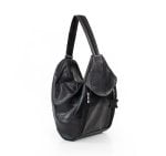 czarna torba damska - po skosie