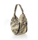 Torba damska z motywem wężowej skóry - po skosie