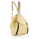 Plecak damski żółty - z przodu