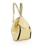 Plecak damski żółty - z przodu