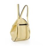 Plecak damski żółty - z tyłu