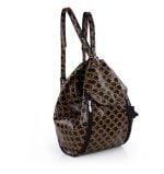 Plecak damski brązowy - z przodu