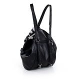 Plecak damski czarny - z tyłu