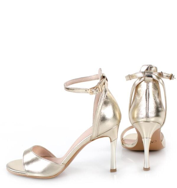 GASSU Sandałki MEGAN złote szpilki - z tyłu