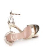 GASSU Sandałki MEGAN złote szpilki - z przodu