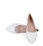 GASSU Czółenka JESSICA białe skóra licowa - z przodu