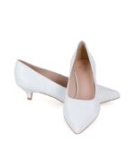 GASSU Czółenka JESSICA białe skóra licowa - z przodu