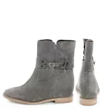 GASSU Botki szare AMBER ukryty obcas - z tyłu