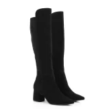 GASSU Kozaki czarne BARB na słupku - po skosie