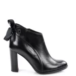 GASSU Botki KELLY czarne na obcasie - bokiem
